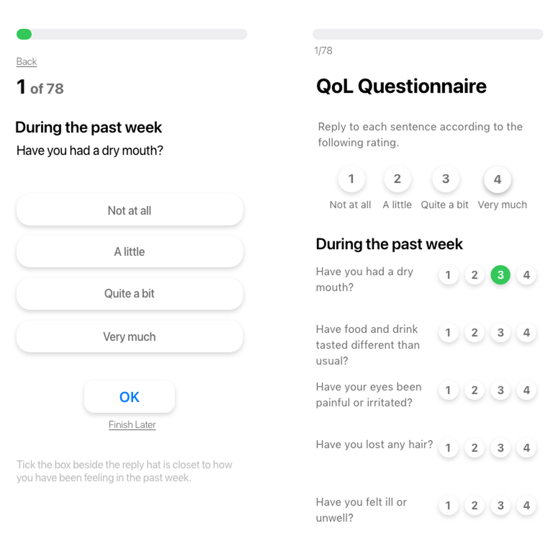 User Experience design of the FAITH App: low-fidelity mock-ups